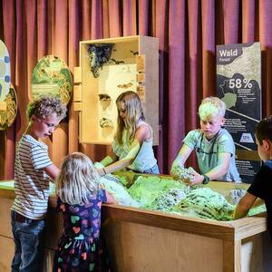 Kinder entdecken das Haus der Biodiversität in der Tierwelt Herberstein (c) mavric