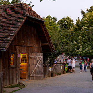 Streichelzoo in der Tierwelt Herberstein.