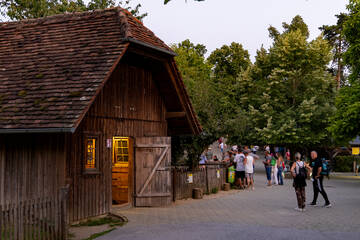 Streichelzoo beim Vollmondfest in der Tierwelt Herberstein.