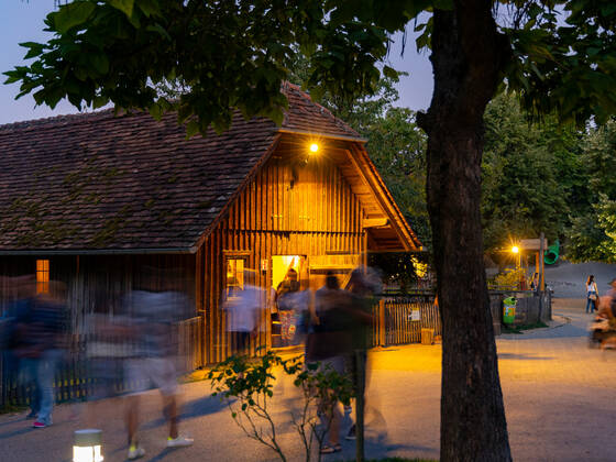 Park beim Vollmondfest in der Tierwelt Herberstein.